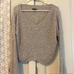 express grey sweater